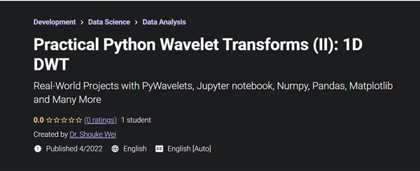 Practical Python Wavelet Transforms (II): 1D DWT
