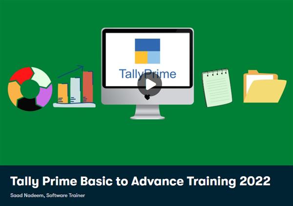 Tally Prime Basic to Advance Training 2022
