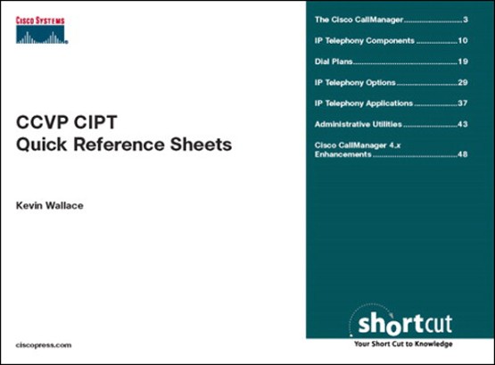 CCVP CIPT Quick Reference Sheets (1587053217)