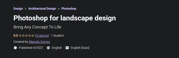 Photoshop for landscape design