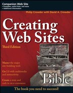 Creating Web Sites Bible Third Edition (9780470223635)