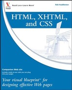 HTML XHTML (9780470274361) HTML XHTML (9780470274361)