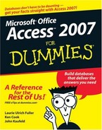 Access® 2007 For Dummies® (9780470046128)