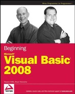 Beginning Microsoft® Visual Basic® 2008 (9780470191347)