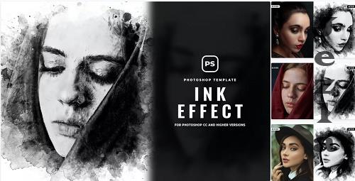 Ink Watercolor Effect Action Photoshop