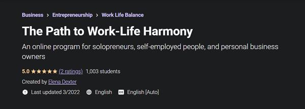 Udemy - The Path to Work-Life Harmony