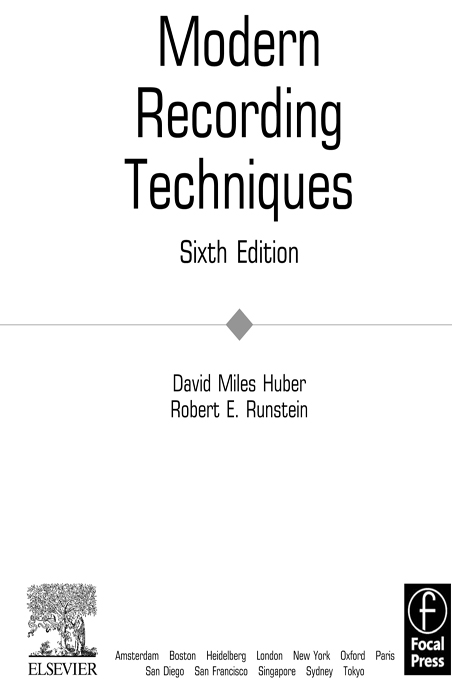 Modern Recording Techniques 6th Edition (9780240806259)