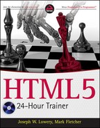 HTML5 24-Hour Trainer (9780470647820)