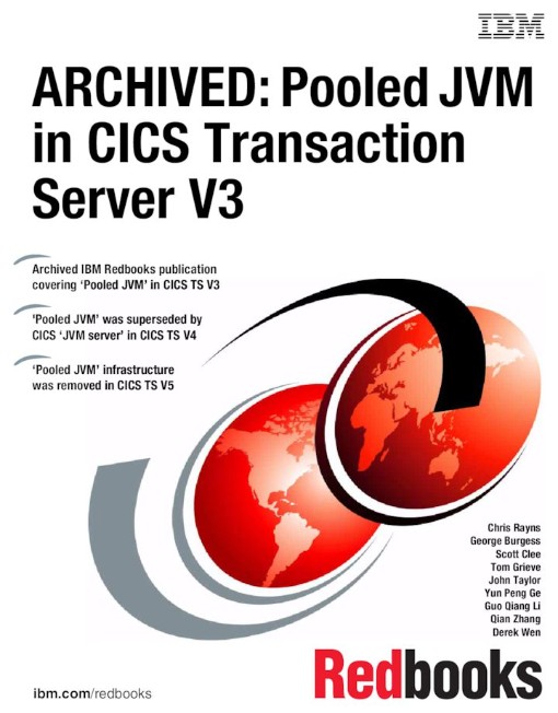 ARCHIVED Pooled JVM in CICS Transaction Server V3 (9780738440859)