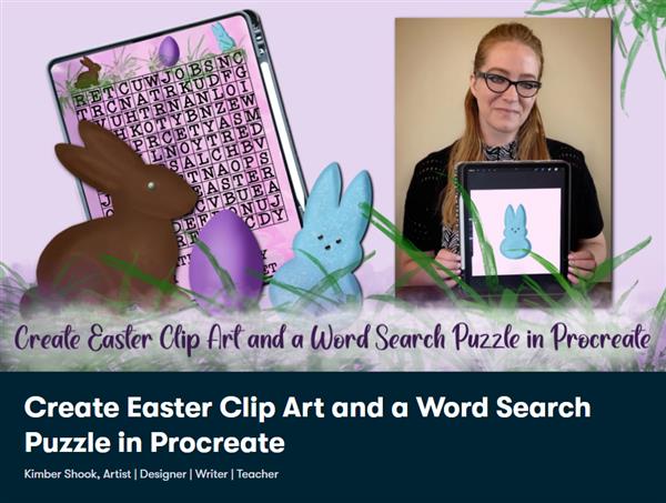 Create Easter Clip Art and a Word Search Puzzle in Procreate