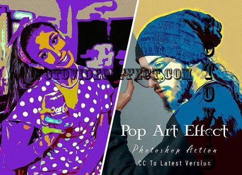 Pop Art Effect PS Action - 7125799