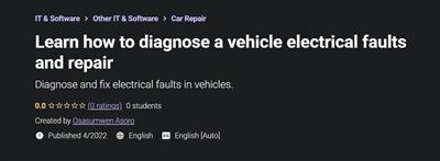 Learn how to diagnose a vehicle electrical faults and repair