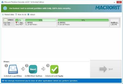 Macrorit Partition Extender 1.6.5