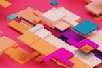 Colorful Shapes 3D Isometric Backgrounds V01