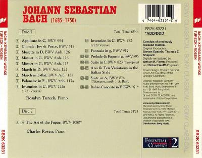 Johann Sebastian Bach - The Keyboard Album (2 CD) (1997) FLAC
