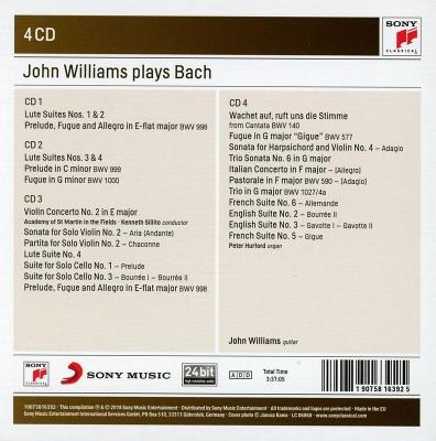 John Williams plays Bach (4 CD) (Flac)