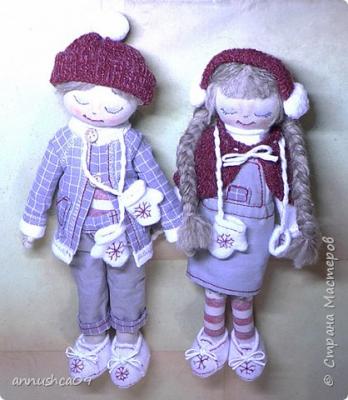Куколки из набора Рождественские мальчик и девочка часть 1 2b9776a293d898f7efc89c3cc518a878